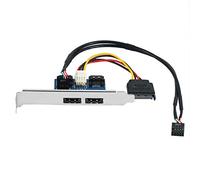 Doumneou Puerto a 5 V 12 V sobre Esata Adaptador de puerto USB Convertir Tarjeta Convertidor de Expansión Conectar a 6.3 cm 8.9 cm