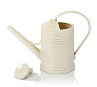 Doumneou Regadera para plantas de interior, regadera de flores al aire libre para plantas de casa, flores de jardín, boquilla larga interior, beige