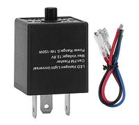 Doumneou Relé de Intermitente LED, Regulable 12V 3 Pin para Automóvil y Motocicleta