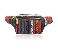 Doumneou Riñonera étnica para mujer, estilo retro, vintage, para viajes, senderismo, cinturón para mujer, color A, Color A