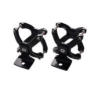 Doumneou Soporte de luz de trabajo LED ajustable para tubo de 2 a 3 pulgadas, tubo de barra de parachoques y jaula universal con abrazadera en X, soportes de montaje de luz - 2 piezas