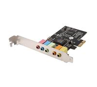 Doumneou Tarjeta de Sonido PCIe PCI-E X1 CMI8738 Chip 32/64 Bits Tarjeta de Sonido Estéreo 5.1 Canales Tarjeta de Sonido Integrada de Escritorio para PC