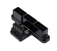 Doumneou Tarjeta gráfica 3X8P a 40 Series ATX 3.0 12V HPWR 12+4P 600W Conector de dirección asistida de 180 grados Fácil de instalar Fácil de usar, Negro A