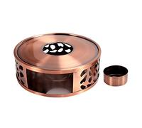 Doumneou Té de acero inoxidable, tetera, estufa de té caliente, tetera de vela, juego de té