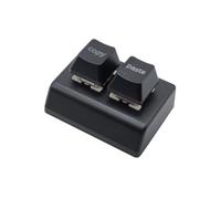 Doumneou Teclado de programación macro RGB personalizado de 2 teclas, mini teclado OSU para juegos, teclado intercambiable en caliente, color negro duradero