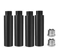 Doumneou Tubo de soporte de micrófono de 4 piezas de senas, 5/8 pulgadas a 5/8 pulgadas varilla de micrófono para soportes de escritorio y soporte de brazo