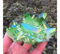 DOUPE Energía Balance Spirit Stone 1 Pieza Set Halo Crystal Cluster Angel Halo Titanium Quartz Crystal Mineral Aura Healing Chakra para relajación y estrés. (Size : 70-80g)