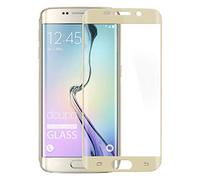 doupi 2X FullCover Protector de Pantalla Compatible con Samsung Galaxy S6 Edge Plus, Cobertura Completa 3D 9H HD Duro Vidrio Templado, 2 Piezas, Dorado