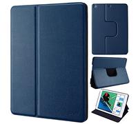 doupi Deluxe FlipCase para iPad Pro 12,9 Pulgada (2015/2017), Protección Funda Smart Sleep/Wake Up Función Case Soporte Stand Cover, Darkblue
