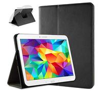 doupi Deluxe Protección Funda para Galaxy Tab 4 (10,1 Pulgadas), Smart Sleep/Wake Up función 360 Grados giratoria del Caso del Soporte Bolsa, Negro