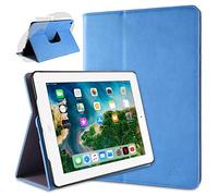 doupi Deluxe Protección Funda para iPad 2 3 4, Smart Sleep/Wake Up función 360 Grados giratoria del Caso del Soporte Bolsa, Azul