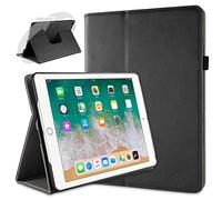 doupi Deluxe Protección Funda para iPad 2017/2018, Smart Sleep/Wake Up función 360 Grados giratoria del Caso del Soporte Bolsa, Negro