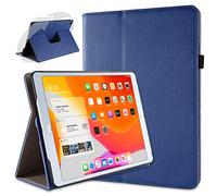 doupi Deluxe Protección Funda para iPad 2020 (8. Gen.), iPad 2019 (7. Gen.) 10.2 Pulgadas, Smart Sleep/Wake Up función 360 Grados giratoria del Caso del Soporte Bolsa, Azul