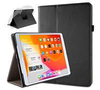 doupi Deluxe Protección Funda para iPad 2020 (8. Gen.), iPad 2019 (7. Gen.) 10.2 Pulgadas, Smart Sleep/Wake Up función 360 Grados giratoria del Caso del Soporte Bolsa, Negro