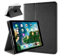 doupi Deluxe Protección Funda para iPad Air (1. Gen.), Smart Sleep/Wake Up función 360 Grados giratoria del Caso del Soporte Bolsa, Negro