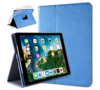 doupi Deluxe Protección Funda para iPad Air (1. Gen.), Smart Sleep/Wake Up función 360 Grados giratoria del Caso del Soporte Bolsa, Azul