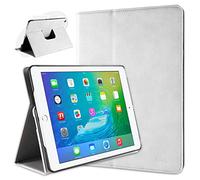 doupi Deluxe Protección Funda para iPad Air 2, Smart Sleep/Wake Up función 360 Grados giratoria del Caso del Soporte Bolsa, Blanco