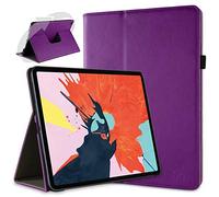 doupi Deluxe Protección Funda para iPad Pro 11 Pulgadas (2018), Smart Sleep/Wake Up función 360 Grados giratoria del Caso del Soporte Bolsa, Morado