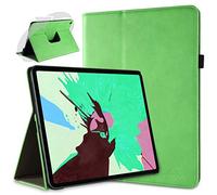 doupi Deluxe Protección Funda para iPad Pro 12,9 Pulgadas (2018), Smart Sleep/Wake Up función 360 Grados giratoria del Caso del Soporte Bolsa, Verde