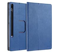 doupi Deluxe Protección Funda para Samsung Tab S7 Plus / S7+ (12,4 Pulgada), Smart Sleep/Wake Up función 360 Grados giratoria del Caso del Soporte Bolsa, Azul