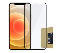 doupi FullCover Protector de Pantalla Compatible con iPhone 12 / iPhone 12 Pro (6,1 Pulgada), Cobertura Completa 3D 9H HD Duro Vidrio Templado, Negro