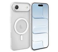 doupi para iPhone Air Funda Compatible con MagSafe, Carcasa Magnética Ultrafina, Funda Protectora Mate Semitransparente con Protección de Cámara, Bumper Magnética Super Slim, Blanco