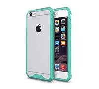 doupi PerfectFit AirClear Funda para iPhone 6 Plus / 6S Plus (5,5 Pulgada), Crystal Clear Cubierta Posterior BackCover y Protección, Turquesa