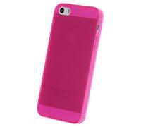 doupi PerfectFit Funda Compatible con iPhone 5 5S SE, Tapones de Polvo instalados TPU Ligero Estuche Protección, Rosa
