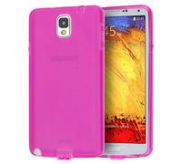 doupi PerfectFit Funda Compatible con Samsung Galaxy Note 3, Tapones de Polvo instalados TPU Ligero Estuche Protección, Rosa