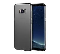 doupi UltraSlim AllClear Funda Compatible con Samsung Galaxy S8, Silicona Cover Ligero Carcasa Protectora, Negro