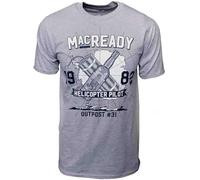 douqnayu The T~h~i~n~g Camiseta MacReady 1982 Outpost 31 Horror Movie Film Men John Carpenter Grey, gris, XXXL