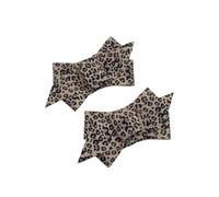 douqu 1 par Nuevo de leopardo animal cinta zapato Clips Retro lazos 3,15 pulgadas vinitage estilo cute Shoe Charms para mujer