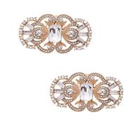 douqu 2 pcs Nueva Vintage Shoe Colgante con forma de zapato de imitación de cristal Clips Decoración para Boda Fiesta