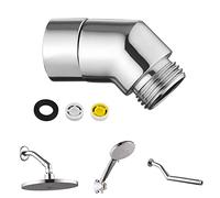 DOUSELLA Adaptador de Ducha de Mano de 45 Grados Adaptador del Brazo de la Ducha G1/2 Pulgada Conector Angular para Ducha Resistente Adaptador para Alcachofa de Ducha Brazos de Ducha con Almohadilla