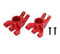 DouWen MO 1 par de Soportes de buje del Eje Trasero de aleación de Aluminio para Coche RC, Pieza de actualización para el Modelo de Coche Shredder 1:6 de, buje de Eje Ligero y (Roja)