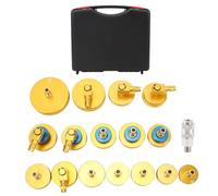 DouWen MO 17 Piezas Kit Adaptador para Sangrado de Líquido de Frenos, Juego de Herramientas de Aluminio con Conector Rápido de 11 mm para Sangrado o Relleno del Cilindro Maestro en la Mayorí