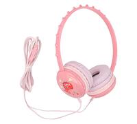 DouWen MO Auriculares con Cable para niños, Auriculares de Dinosaurio para niños, Auriculares estéreo con Diadema Ajustable, Conector de 3,5 mm para PC, tabletas, teléfonos, Lindo Regalo (Rosa)