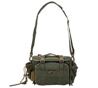 DouWen MO Bolsa de Pesca Multifuncional de poliéster, Bolsa de Herramientas de Pesca con Divisor extraíble, Kit de Herramientas de Modelado Compuesto para Pesca al Aire, Correas de Hombro (DE Verde)