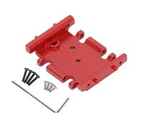 DouWen MO Chasis de Caja de Onda Media de aleación de Aluminio, Pieza de actualización para Coche RC ECX 1/24 Barrage RGT 1/24 FTX 1/24, Carcasa de Caja de Cambios de Metal Duradera y Ligera (Roja)