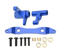 DouWen MO Conjunto de dirección de Aluminio, Kit de Repuesto para la dirección RC, componentes de dirección de Metal Ligero y de Alta Resistencia para el Coche RC Shredder 1/6 (Azul)