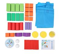 DouWen MO es Bloques de construcción geométricos, Juego de Juguetes Eonal, Bloques de Aprendizaje 3D SS con STO, 32 Obras (de Arte) para Que los 3 años desarrollen la Actividad y el