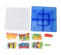 DouWen MO Juego de 234 Piezas de Bloques de construcción de Tornillos y Tuercas para niños, Juguete Educativo de Rompecabezas para niños, Kit de construcción Colorido con Placas