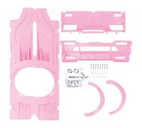 DouWen MO Kit de Cubierta Envolvente Grande para carrocería Ancha RC, Conjunto de modificación de plástico para camión RC WPL D12, Incluye Tornillos de Montaje, no Requiere taladrado, Estilo (Rosa)