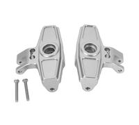 DouWen MO Soporte de Eje RC C de aleación de Aluminio, Bloque de Rueda para UDIRC UD1002, UD1002SE y SG1002; Pieza de Repuesto para camión Todoterreno del Desierto 1/10 con Tornillos; (Plata)
