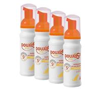 DOUXO S3 Pyo Mousse para Perros - Higiene - Desinfectante de piel sana - Hidratante - 150ml (Paquete de 4)