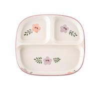 DouYuan Platos Divididos en 3 Ceramica, Plato Porciones Dieta Adultos, Platos Control de Raciones para Hogares, Restaurantes, Hoteles