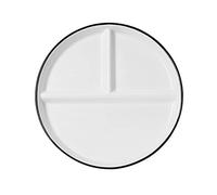 DouYuan Platos Divididos en 3 Ceramica, Plato Separador de Comida Dieta, Platos Control de Raciones para Hogares, Restaurantes, Hoteles