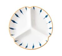 DouYuan Platos Divididos en 3 Ceramica, Plato Separador de Comida, Platos Control de Raciones para Hogares, Restaurantes, Hoteles