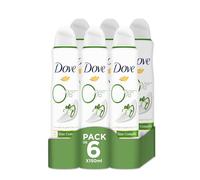 Dove 0% Aerosol Pepino Desodorante 48 horas de Protección 150 ML, pack de 6 unidades
