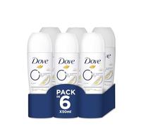 Dove 0% Desodorante Roll-On Original Protección 48 horas antitranspirante 50ml, Pack de 6 Unidades